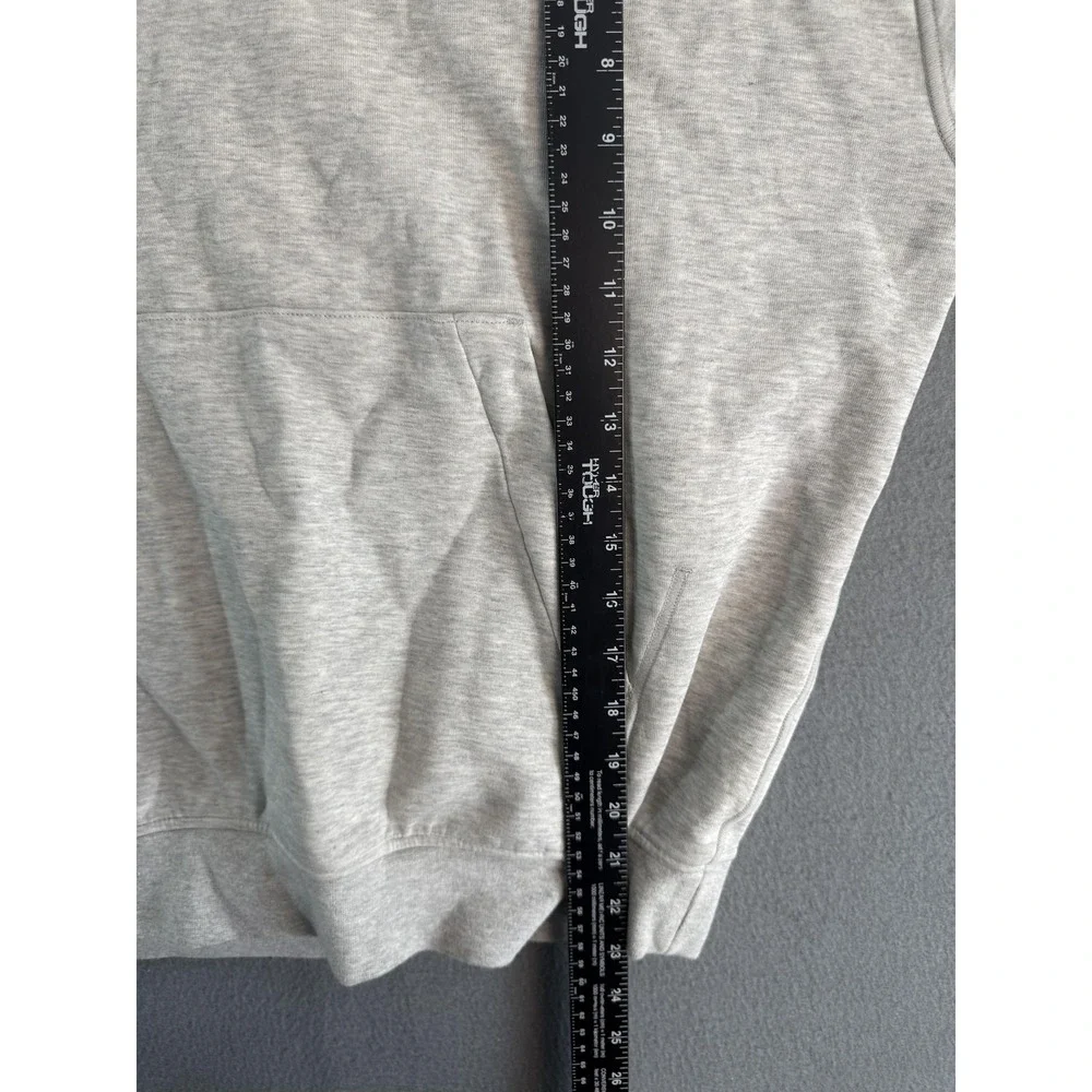 Jordan Hoodie Mens Large Gray Dri-FIT Fleece Pullover Jordan Sport Logo Athletic